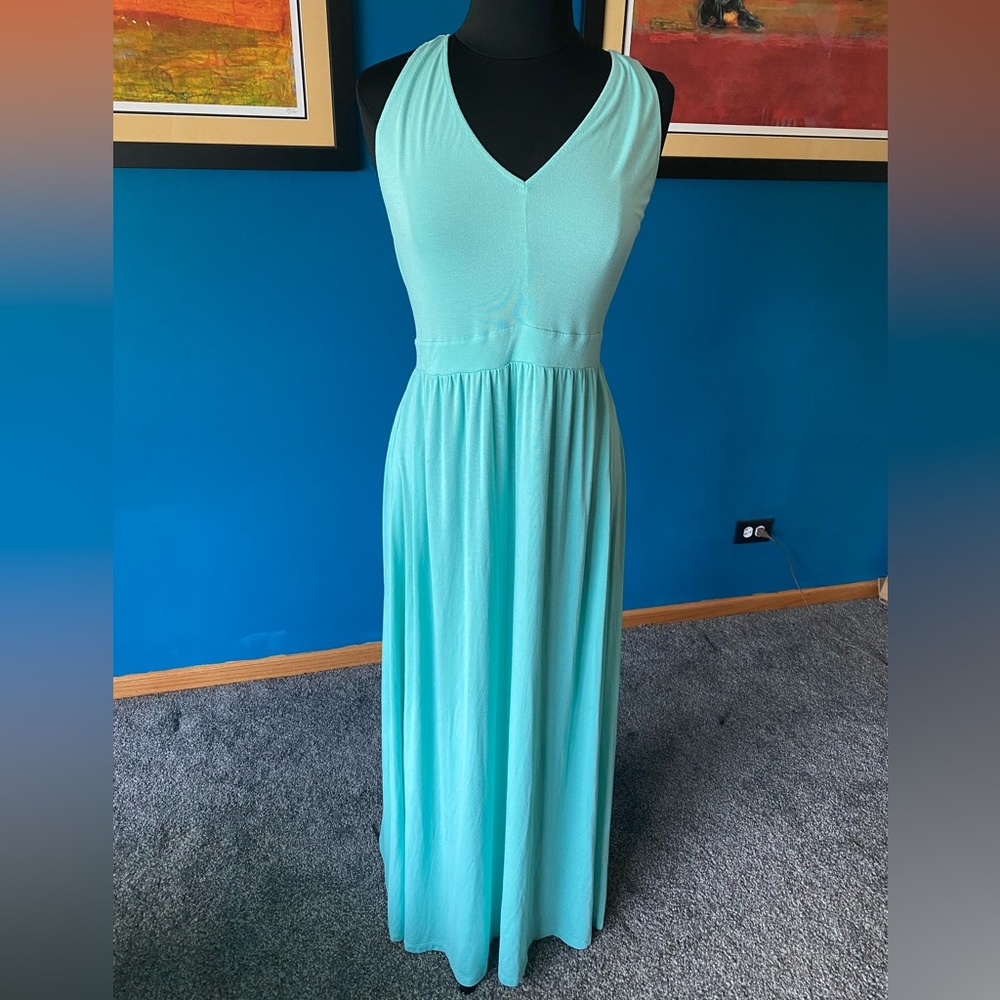 Soho Seafoam Green/Blue Maxi Dress